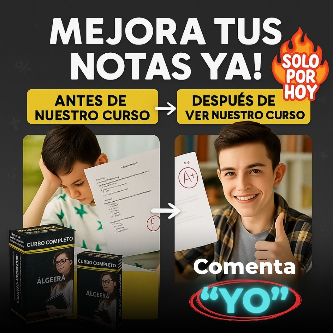 Anuncio para mejorar calificaciones con el Club de las Matemáticas